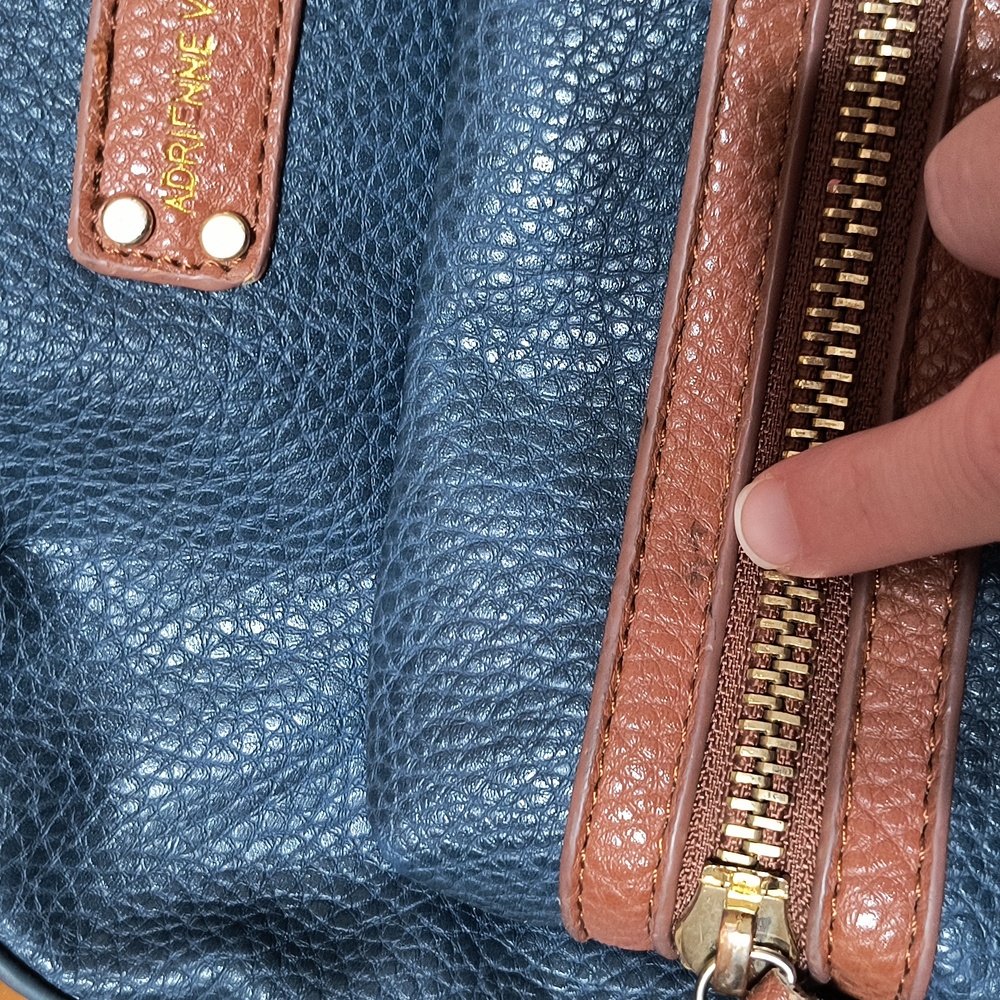 🔥BOGO Free🔥 Adrienne Vittadini backpack purse, H 11"/L 13"/ W 5", navy - Picture 16 of 16